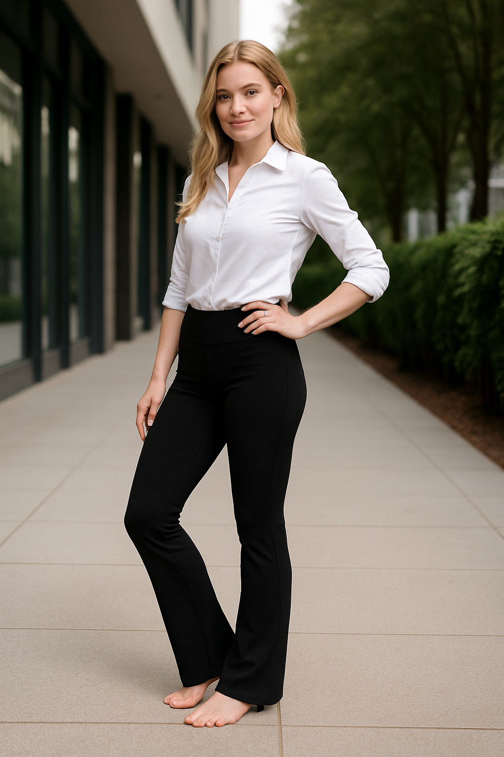 Flare Length Yoga Pants-Legletic