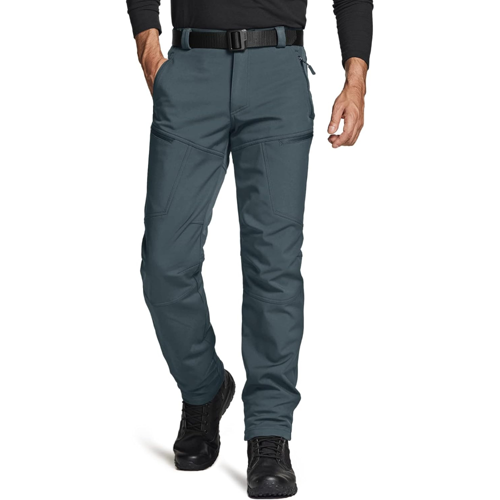 Fleece Lined Softshell Hiking Pants For Mens
