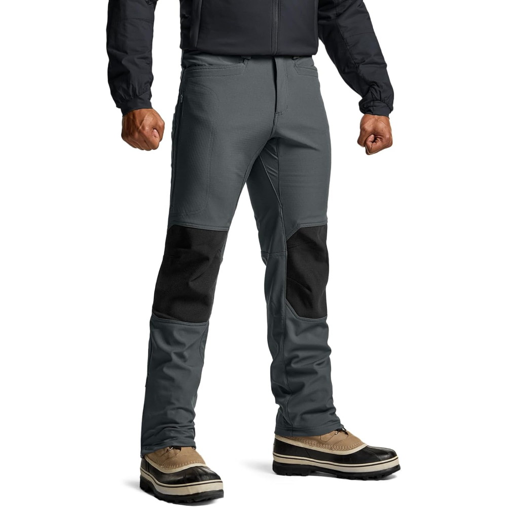 Fleece Lined Softshell Hiking Pants For Mens
