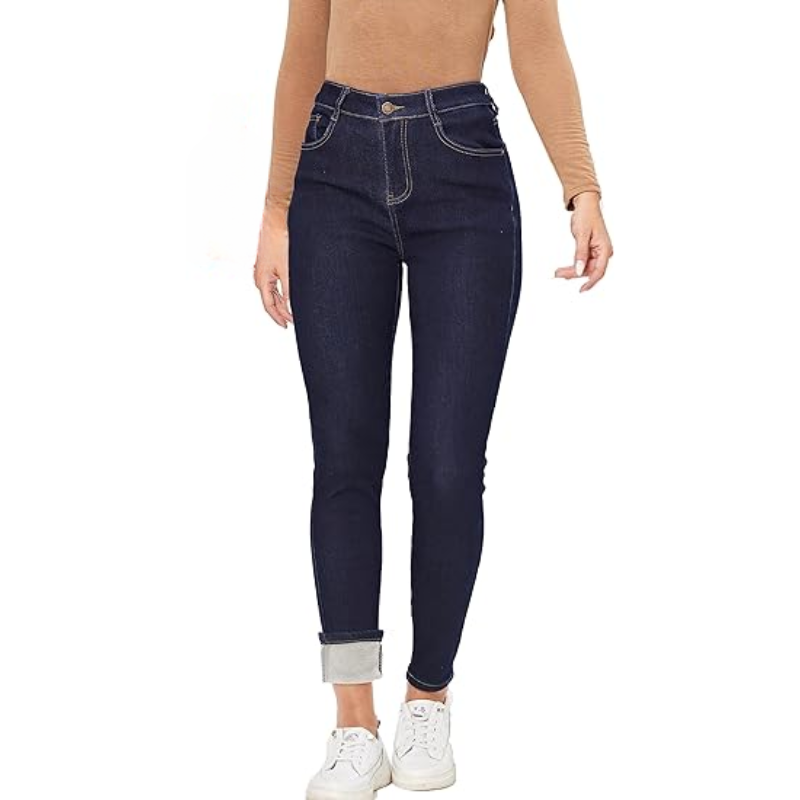 Winter Fleece Lined Women's Stretchable Jeans-Legletic