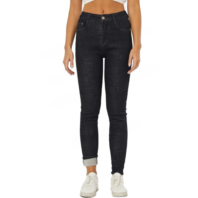 Winter Fleece Lined Women's Stretchable Jeans-Legletic