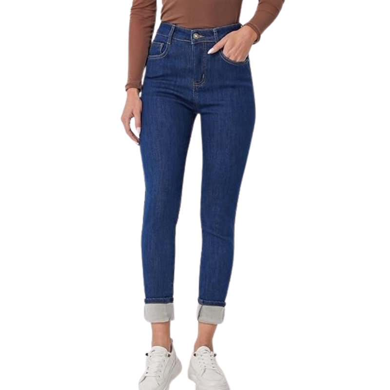 Winter Fleece Lined Women's Stretchable Jeans-Legletic