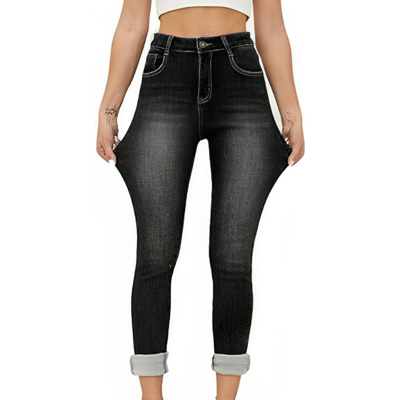 Women's Fleece Lined Stretchable Winter Jeggings-Legletic