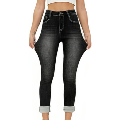 Women's Fleece Lined Stretchable Winter Jeggings-Legletic