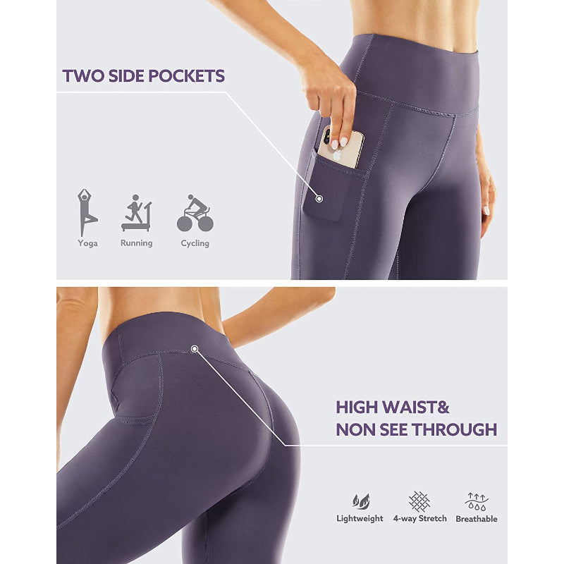 Flared Leggings Bootcut Yoga Pants For Women High Waist Bootleg Pants With Pockets Workout Dress Pants-Legletic