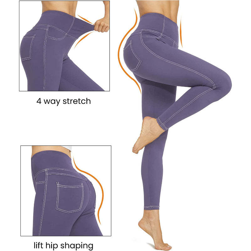 Flared Leggings Bootcut Yoga Pants For Women High Waist Bootleg Pants With Pockets Workout Dress Pants-Legletic