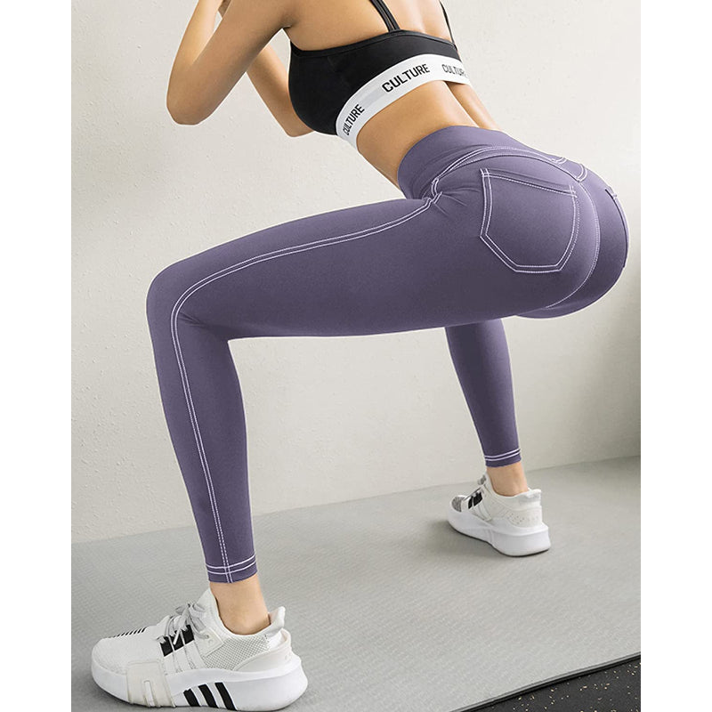 Flared Leggings Bootcut Yoga Pants For Women High Waist Bootleg Pants With Pockets Workout Dress Pants-Legletic