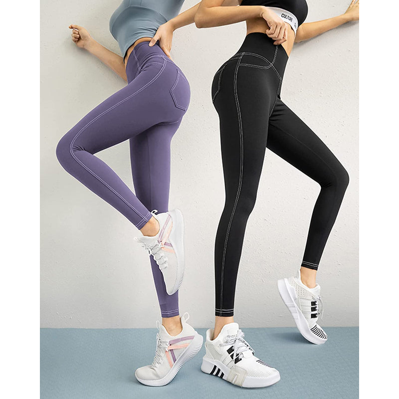 Flared Leggings Bootcut Yoga Pants For Women High Waist Bootleg Pants With Pockets Workout Dress Pants-Legletic