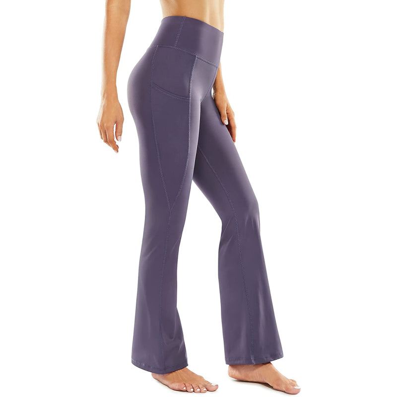 Flared Leggings Bootcut Yoga Pants For Women High Waist Bootleg Pants With Pockets Workout Dress Pants-Legletic