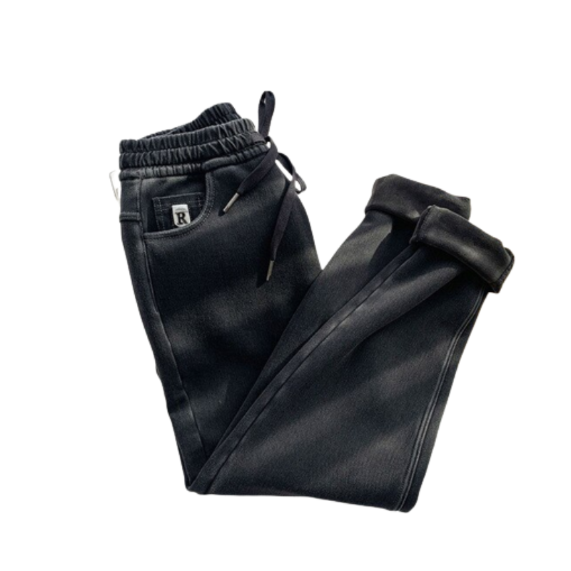 Winter Women Warm High Waist Jeans-Legletic