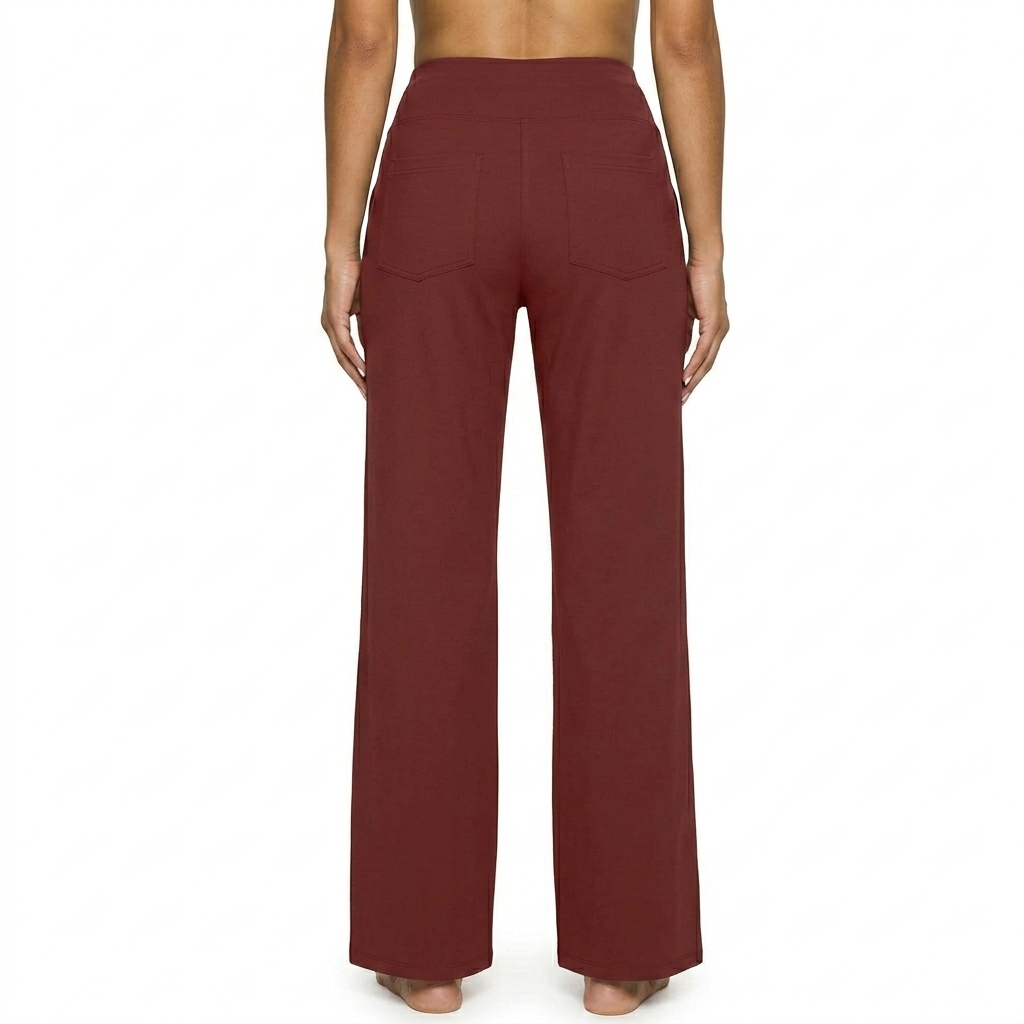 Wide Fit Casual Yoga Pants With Pockets For Women