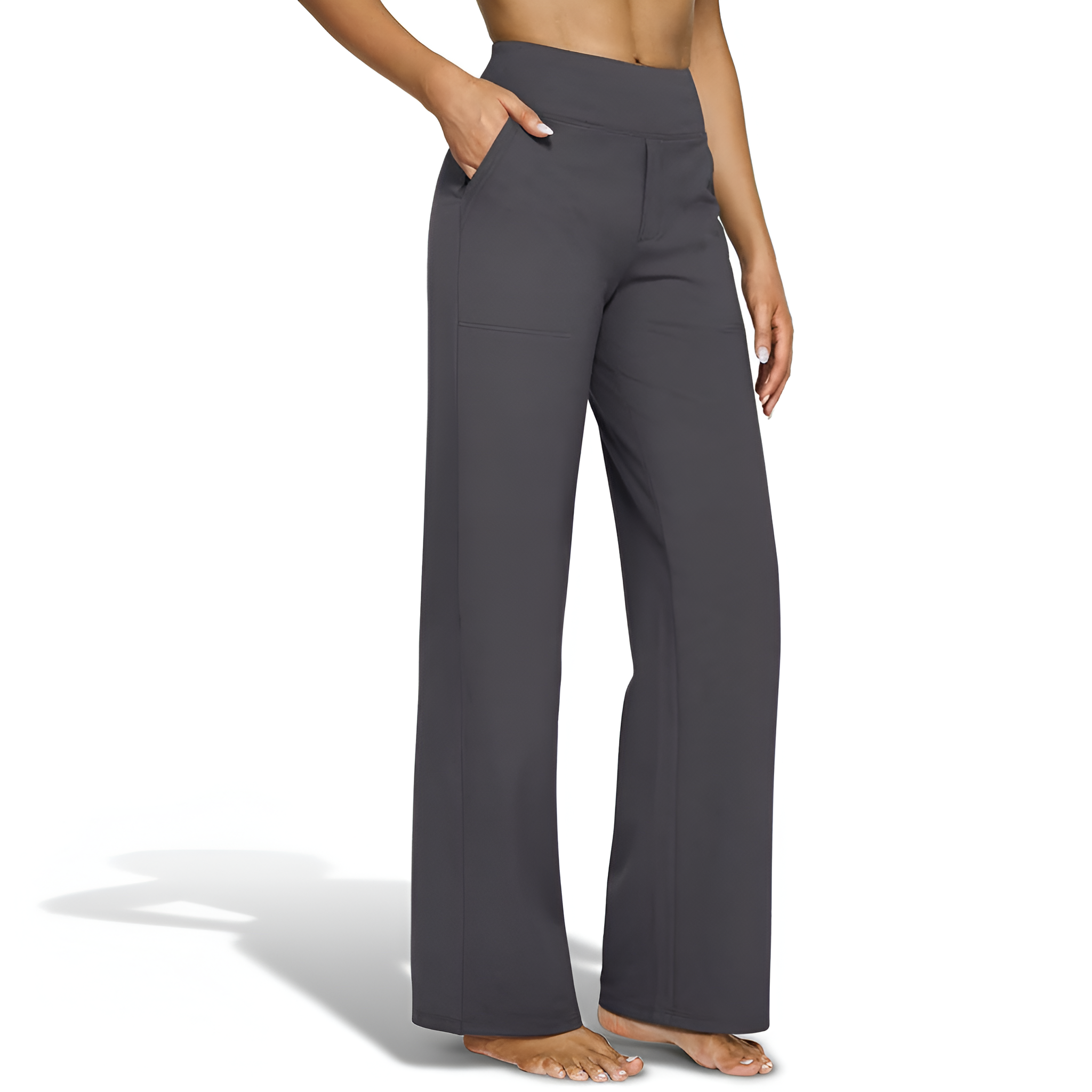 High Waisted Leggings Pockets Stretch Comfort