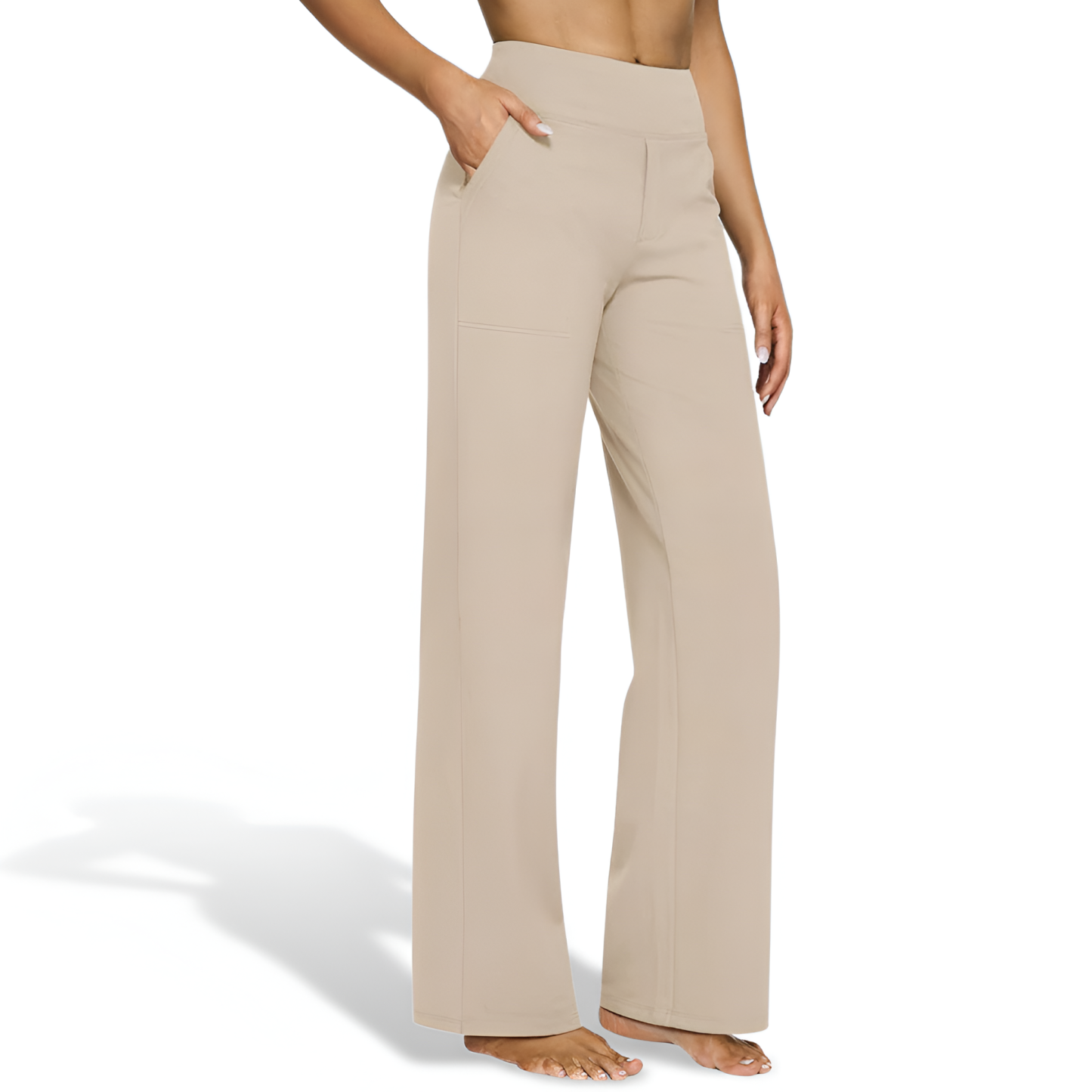 High Waisted Leggings Pockets Stretch Comfort