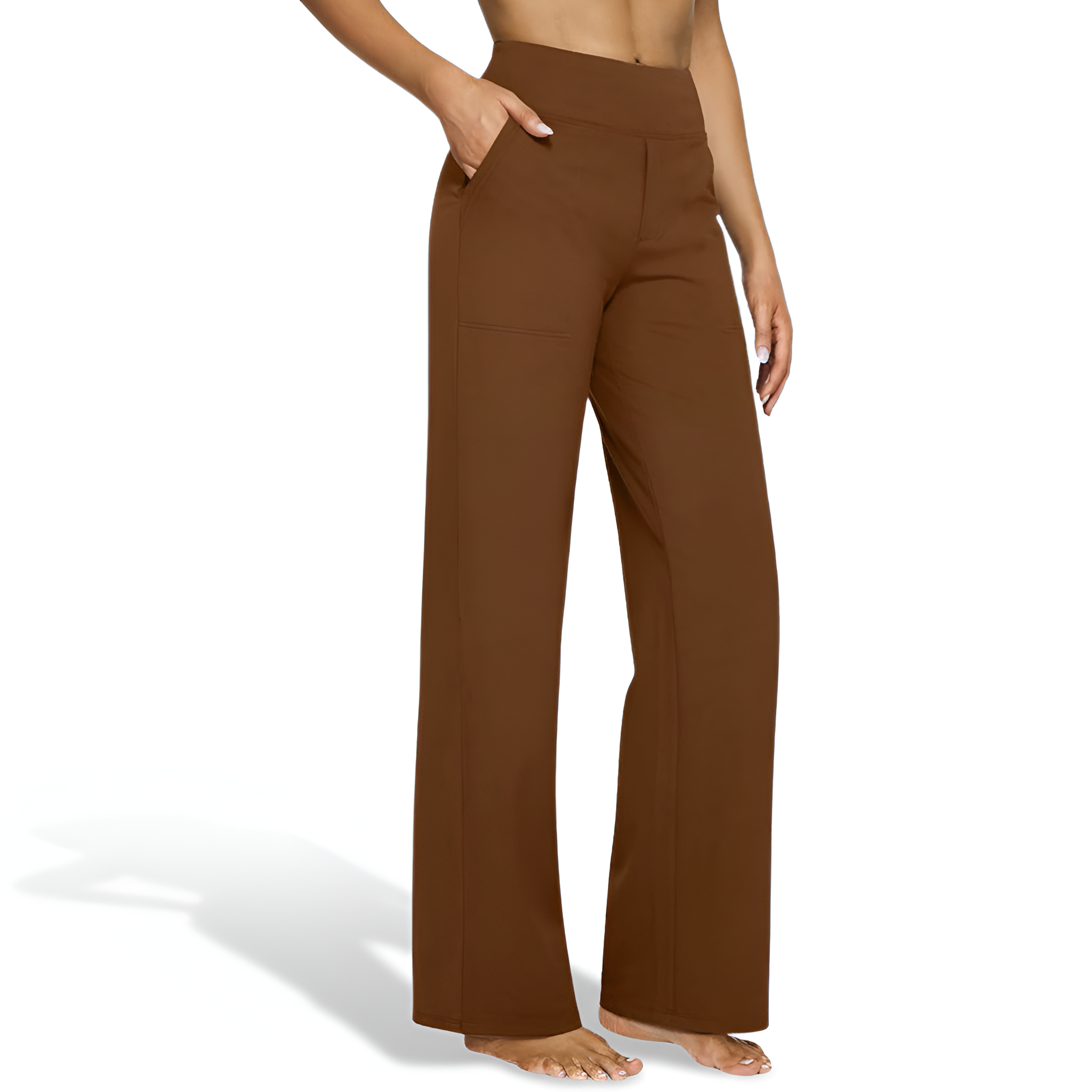 High Waisted Leggings Pockets Stretch Comfort