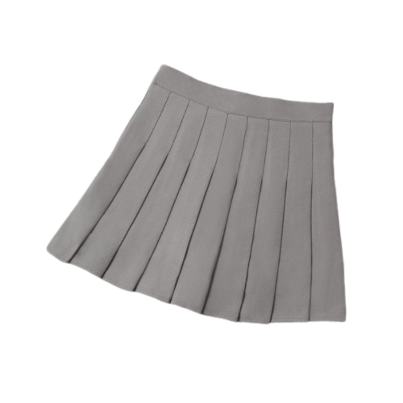 High Waist Mini Pleated Skirt-Legletic
