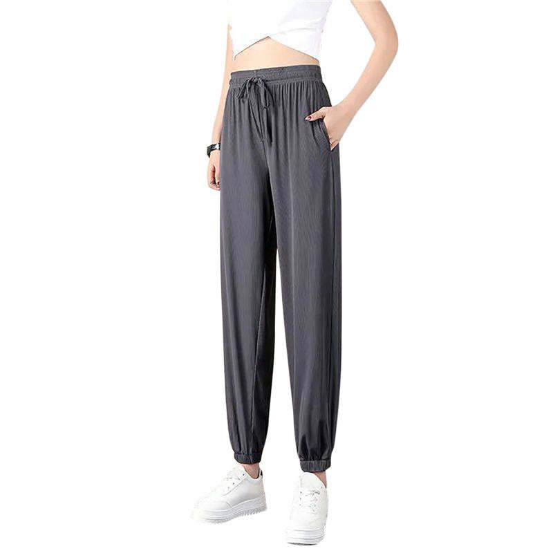 Women's Loose Wide Leg Bunched Feet Sweatpants-Legletic