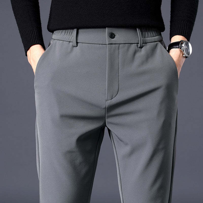 Men's Stretchable Slim Fit Elastic Waist Casual Pants-Legletic