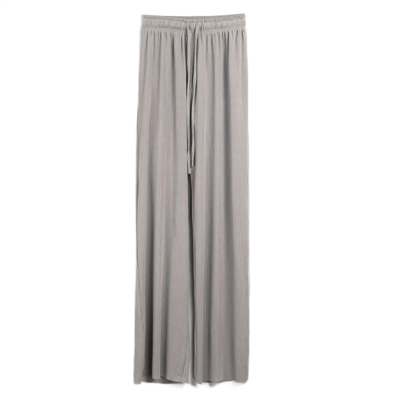 Ice Silk Wide Leg Trousers For Women-Legletic