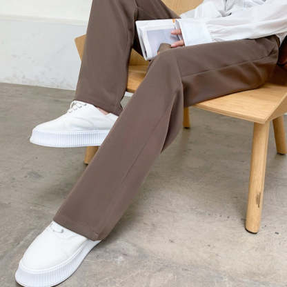 Casual Wide Leg Loose Fit High Waist Pants For Females-Legletic