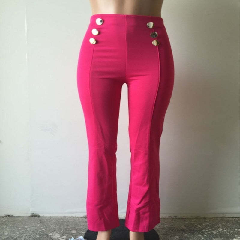 Classic Casual High Waist Stylish Long Pants-Legletic