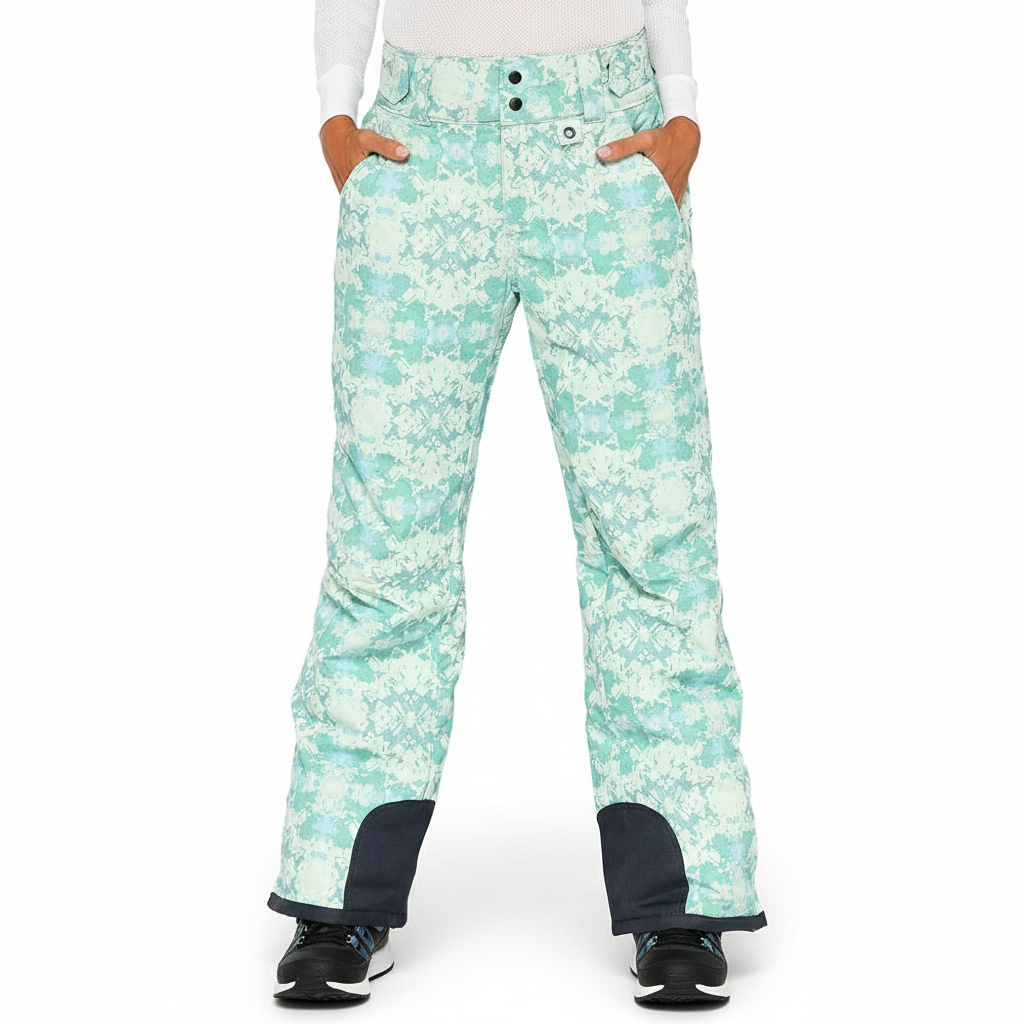 Insulated Womens Snow PantsAbstract Print Snow Ski Pants For Women - Image 19