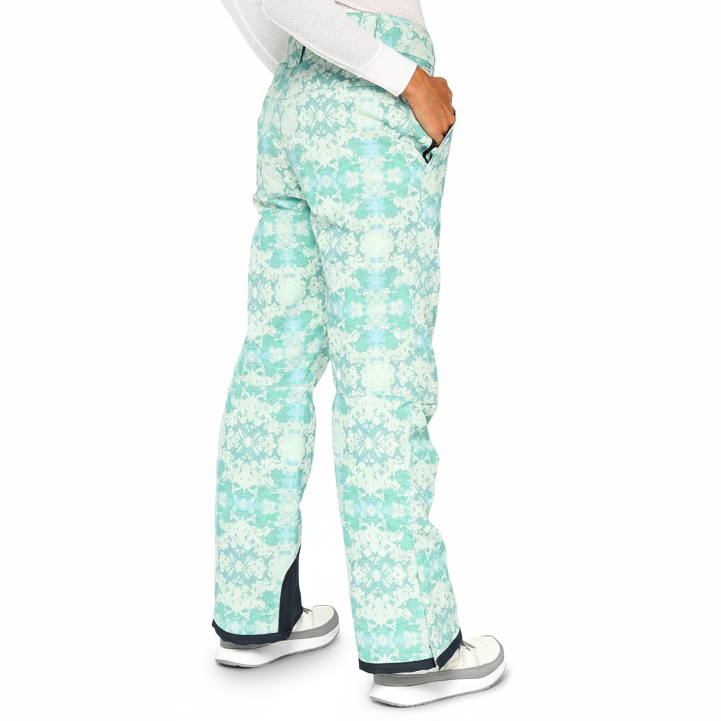 Insulated Womens Snow PantsAbstract Print Snow Ski Pants For Women - Image 20