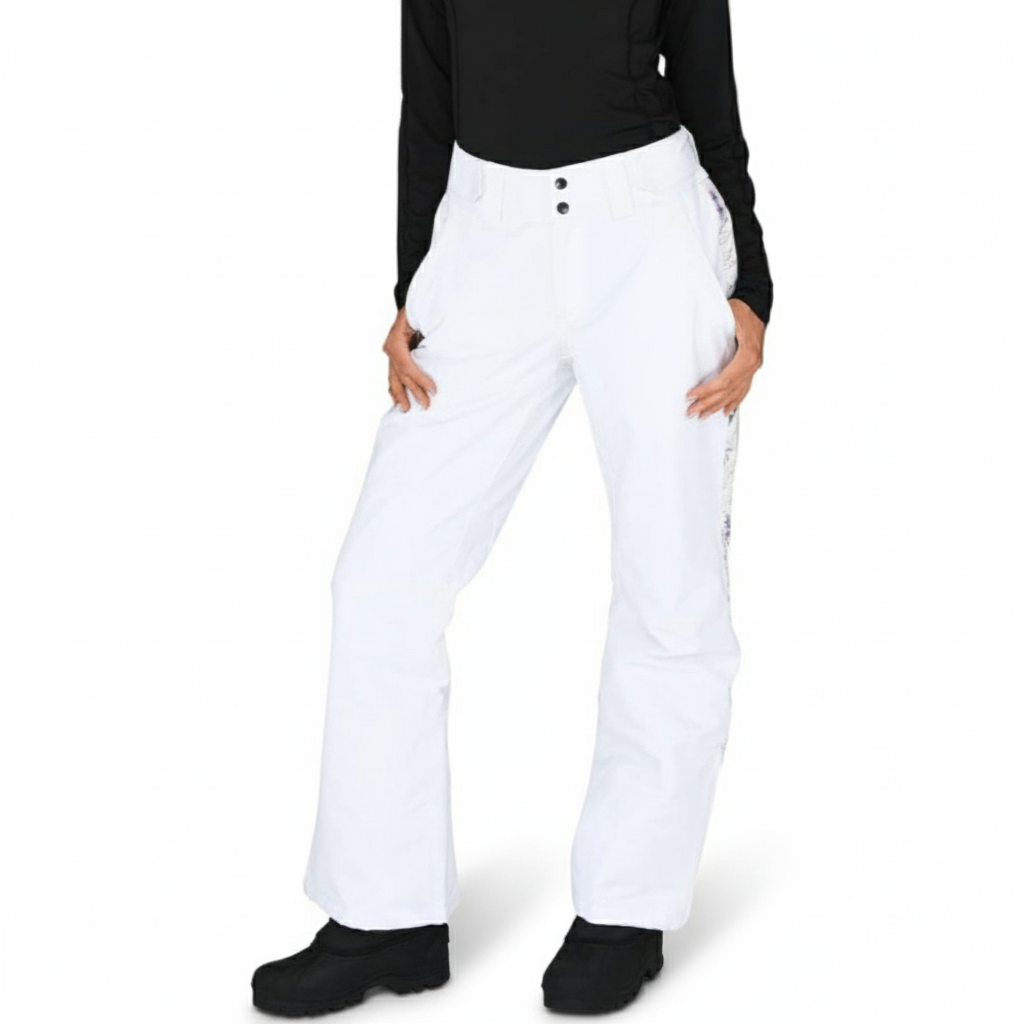 Abstract Print Snow Ski Pants For Women