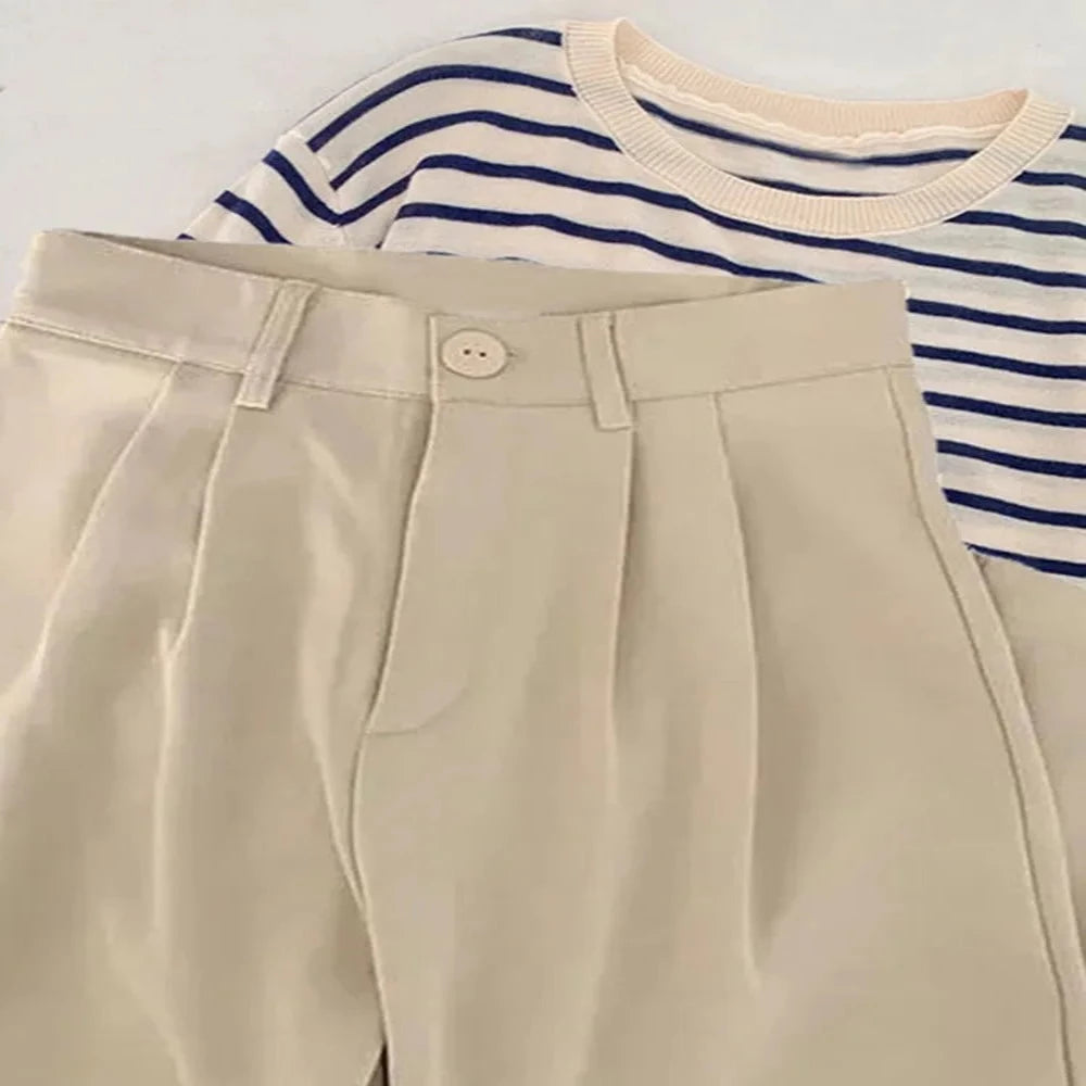 High Waist Casual Suit Pants For Women-Legletic