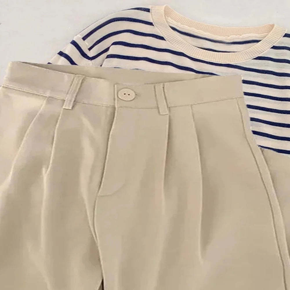 High Waist Casual Suit Pants For Women-Legletic