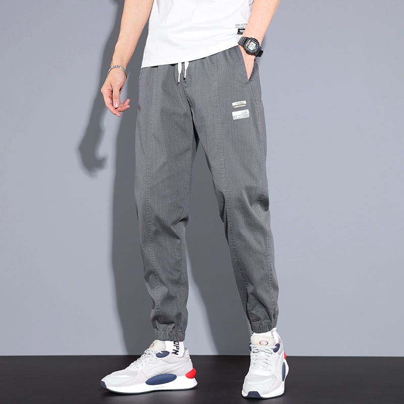Cotton Thin Elastic Loose Joggers-Legletic