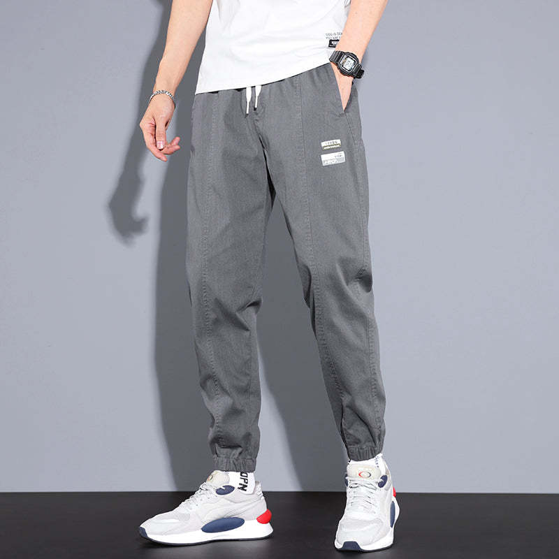 Cotton Thin Elastic Loose Joggers-Legletic