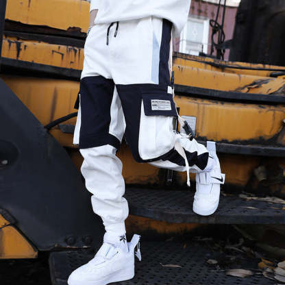 Men's Casual Hip Hop Multi Pockets Sweatpants-Legletic