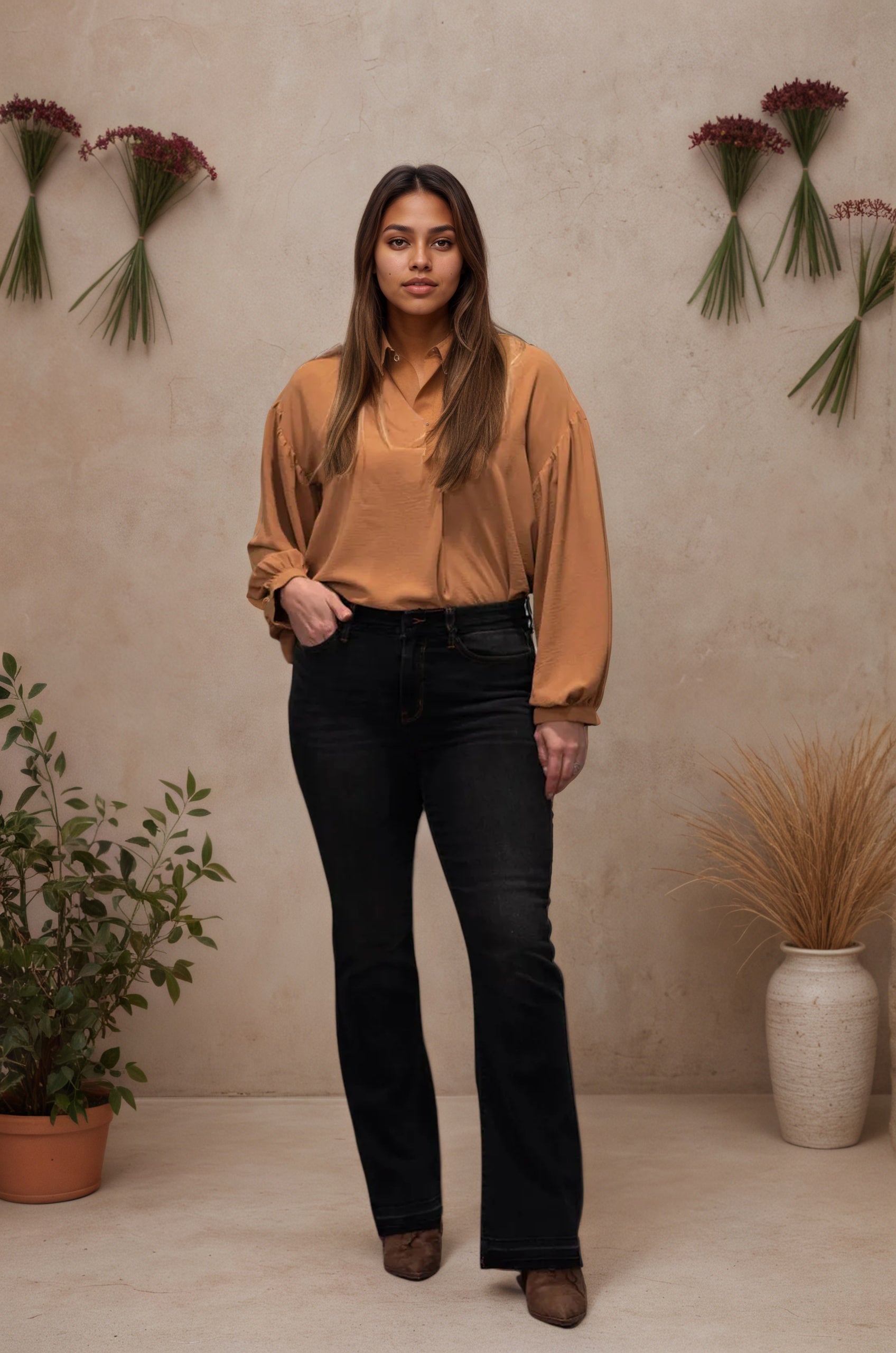 JB High Rise Bootcut Jeans-Legletic