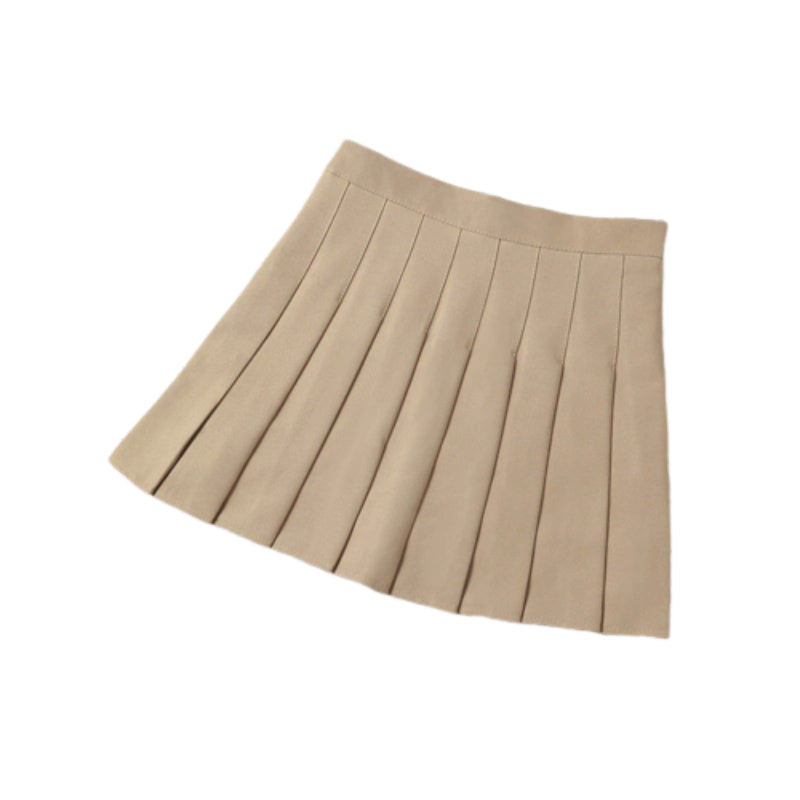 High Waist Mini Pleated Skirt-Legletic