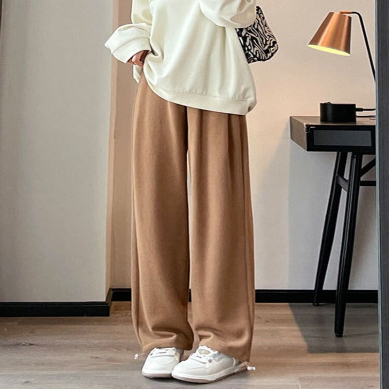 Baggy Wide Leg Oversize Women's Sweatpants-Legletic