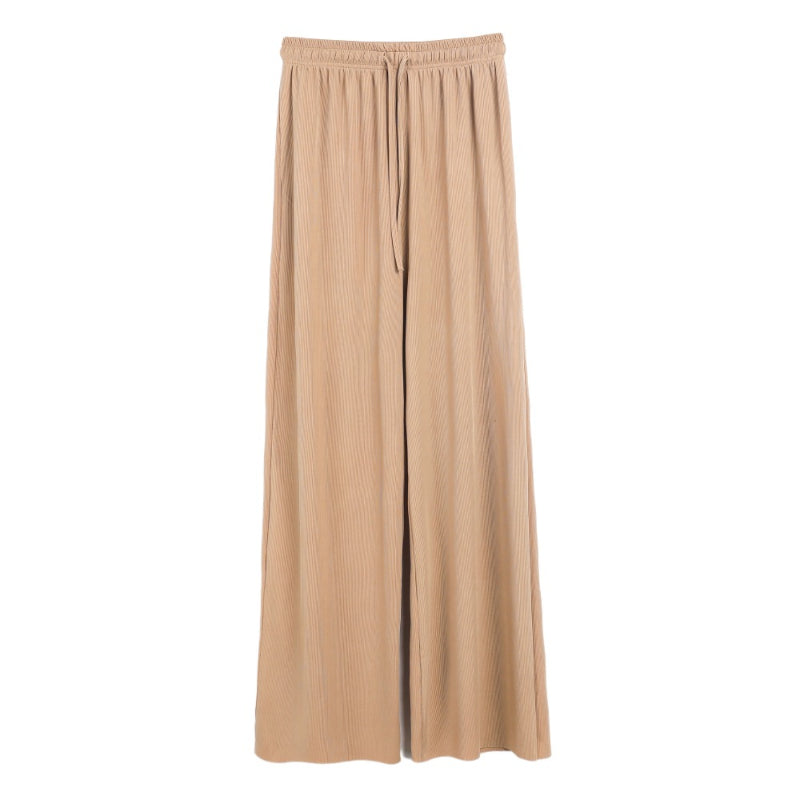 Ice Silk Wide Leg Trousers For Women-Legletic