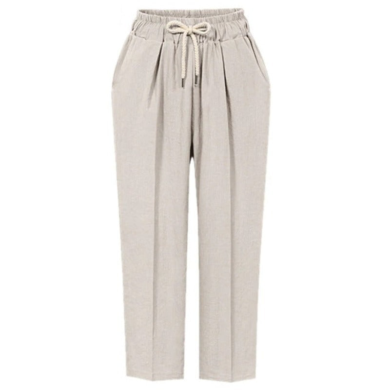Women's Office Cotton Linen Pants-Legletic