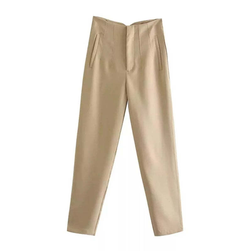 High Waist Office Fashion Wear Pants For Women-Legletic