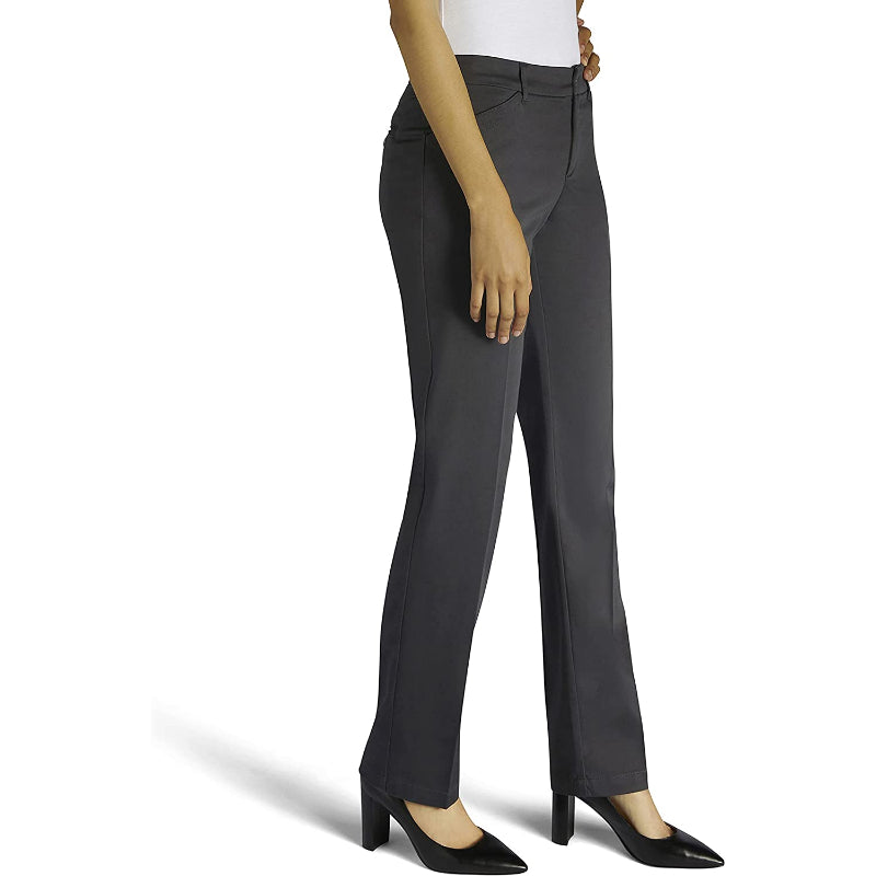 Women's Flex Motion Solid Regular Fit Straight Leg Pant-Legletic