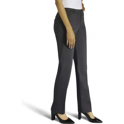 Women's Flex Motion Solid Regular Fit Straight Leg Pant-Legletic