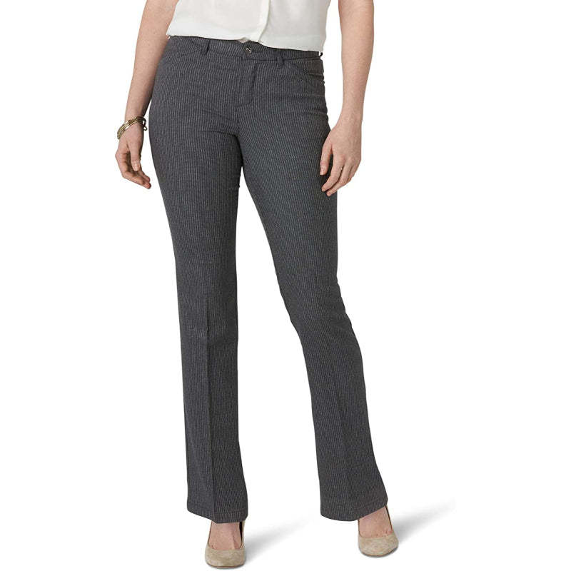 Women's Flex Motion Solid Regular Fit Straight Leg Pant-Legletic