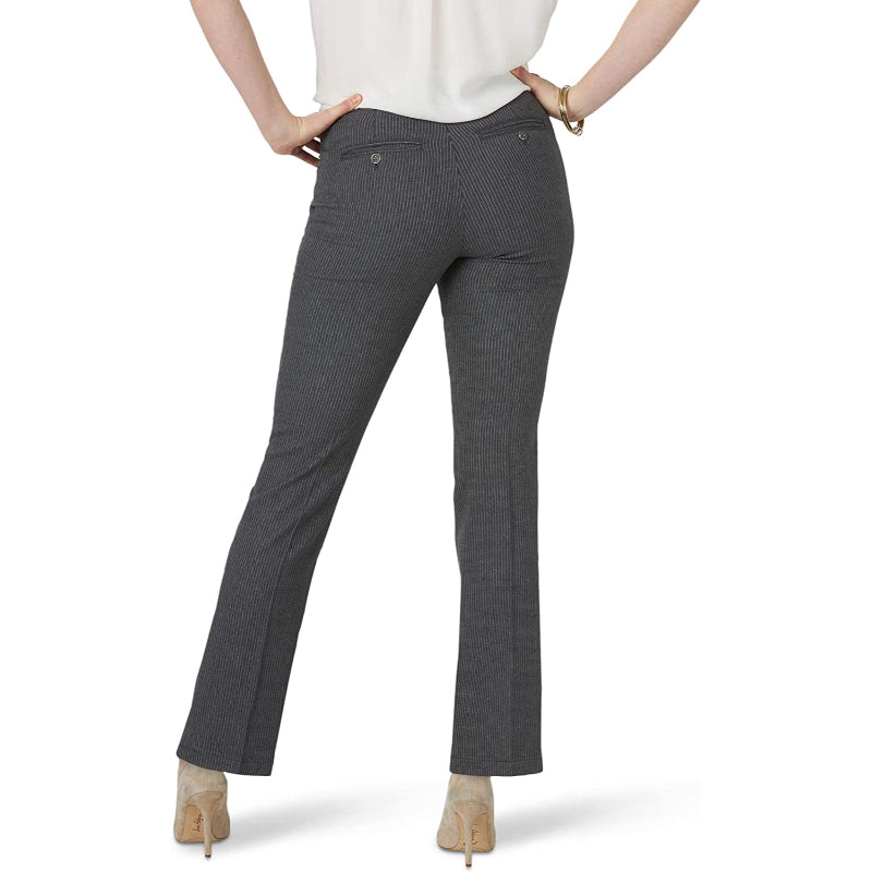 Women's Flex Motion Solid Regular Fit Straight Leg Pant-Legletic