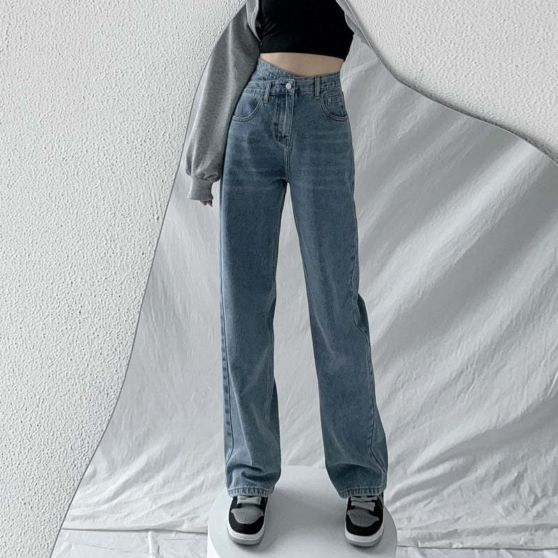Women's Wide-Legged Mom Jeans-Legletic