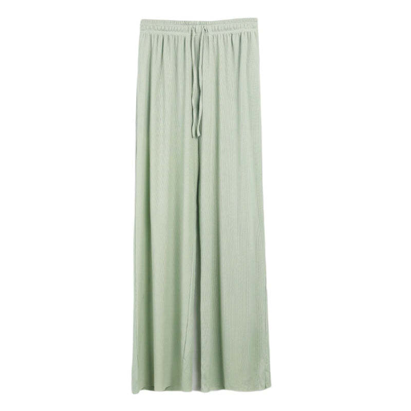 Ice Silk Wide Leg Trousers For Women-Legletic