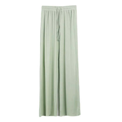 Ice Silk Wide Leg Trousers For Women-Legletic