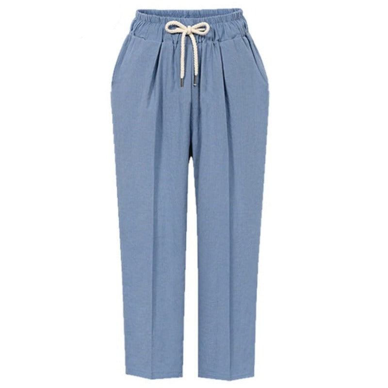 Loose Summer High Waist Wide Leg Pants-Legletic