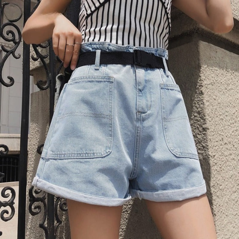 Women's Denim Summer Shorts-Legletic
