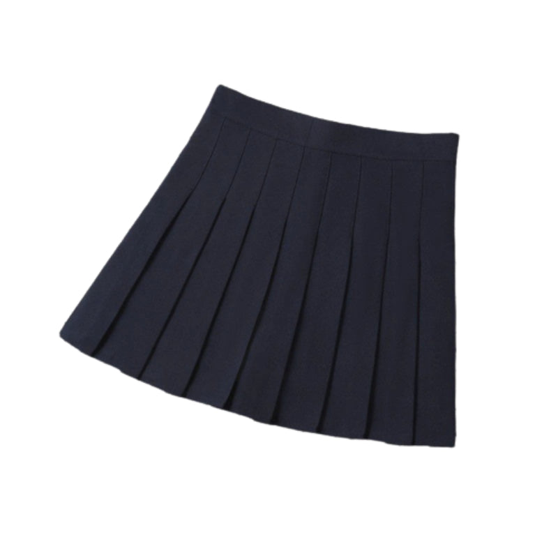 High Waist Mini Pleated Skirt-Legletic