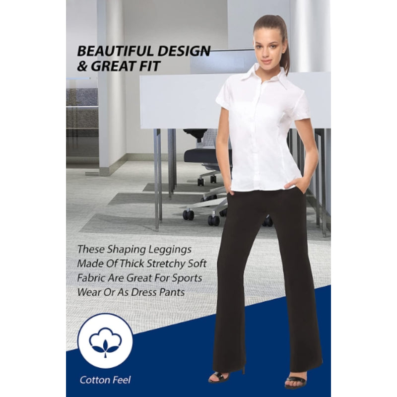 Women's Multicolor Pattern Bootcut Leg Ultimate Yoga Pants High Waist Leggings-Legletic