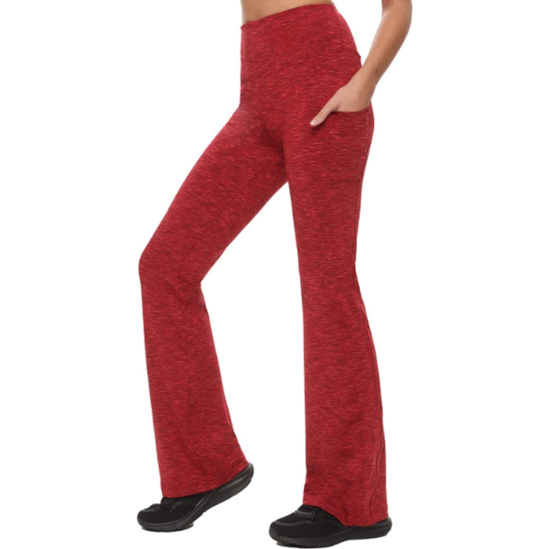 Women's Multicolor Pattern Bootcut Leg Ultimate Yoga Pants High Waist Leggings-Legletic